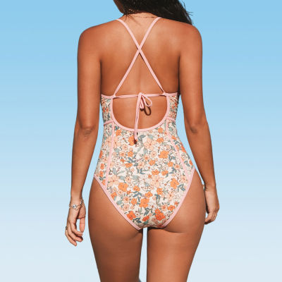 CUPSHE Floral One Piece Swimsuit