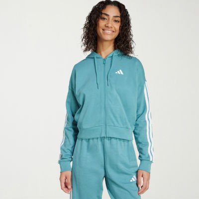 adidas Womens French Terry Full Zip Hoodie