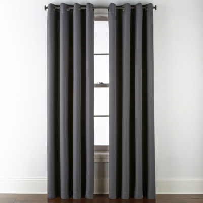 JCPenney Home Wallace Blackout Grommet Top Single Curtain Panel