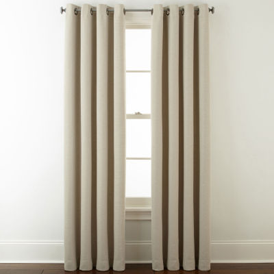 JCPenney Home Wallace Blackout Grommet Top Single Curtain Panel