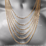 10K Gold 18-22" 3mm Rope Chain Necklace