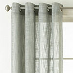 JCPenney Home Sydney Light-Filtering Grommet Top Single Curtain Panel