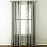 JCPenney Home Sydney Light-Filtering Grommet Top Single Curtain Panel
