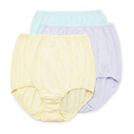 Underscore Cotton 3 Pack Brief Panty 306448, 5, Purple