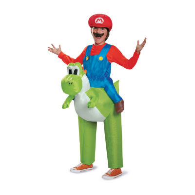 Boys Mario Riding Yoshi Inflatable Costume - Super Mario