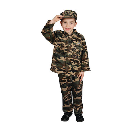 Little & Big Boys Army Costume, 4-6, Green