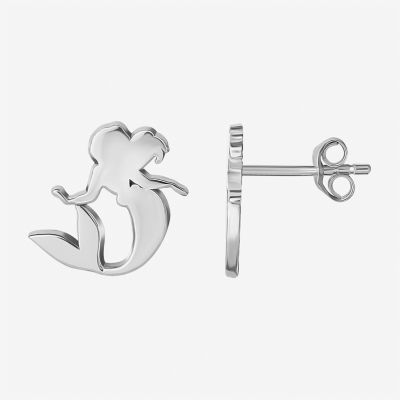 Disney Ariel Sterling Silver Stud Earrings