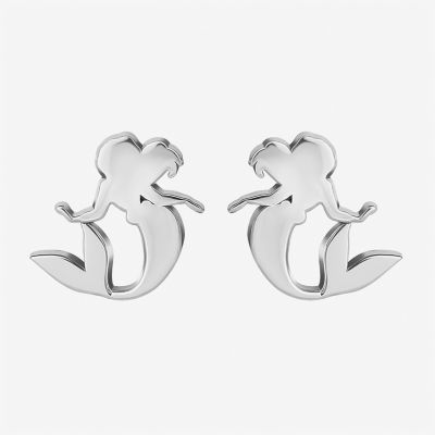 Disney Ariel Sterling Silver Stud Earrings