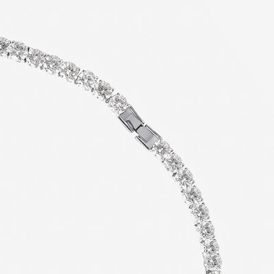 Shaquille O'Neal XLG™ Mens White Cubic Zirconia Stainless Steel 22