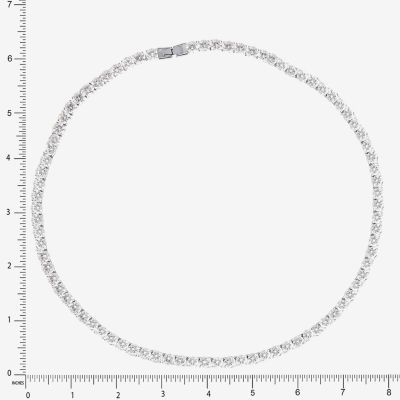 Shaquille O'Neal XLG™ Mens White Cubic Zirconia Stainless Steel 22