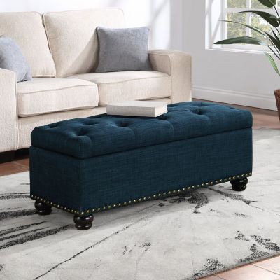 9th Avenue Tufted Storage Nailhead Trim Bench