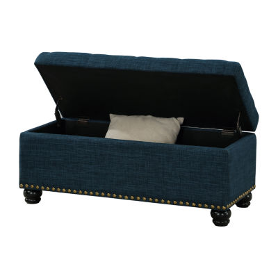 9th Avenue Tufted Storage Nailhead Trim Bench