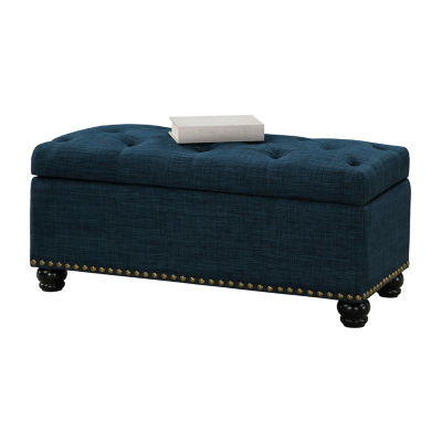 9th Avenue Tufted Storage Nailhead Trim Bench