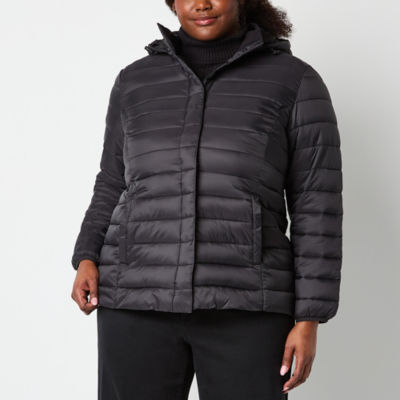 St. John s Bay Womens Petite Midweight Puffer Jacket Brazos Mall