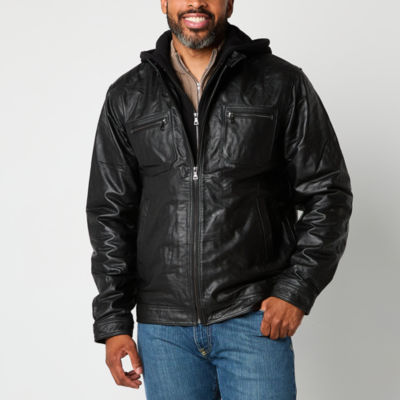 Victory Mens Big and Tall Leather Midweight Jacket