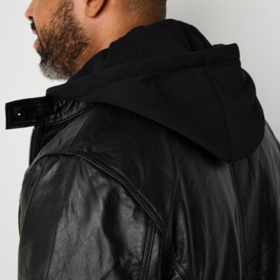 Victory Mens Big and Tall Leather Midweight Jacket