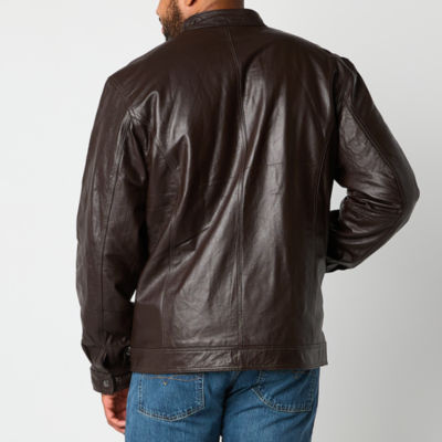 Victory Racing Mens Leather Midweight Jacket - JCPenney