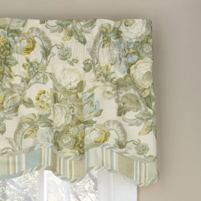 Waverly Spring Bling Rod Pocket Scallop Valance