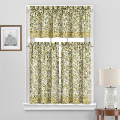 Waverly Paisley Rod Pocket Tailored Valance