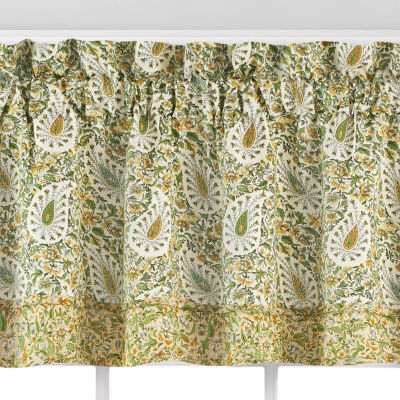 Waverly Paisley Rod Pocket Tailored Valance