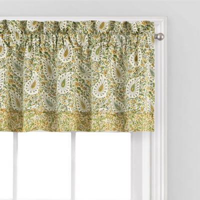 Waverly Paisley Rod Pocket Tailored Valance