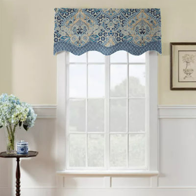 Waverly Moonlit Shadows Rod Pocket Tailored Valance