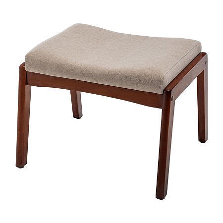 Natalie Ottoman Stool, One Size, Beige