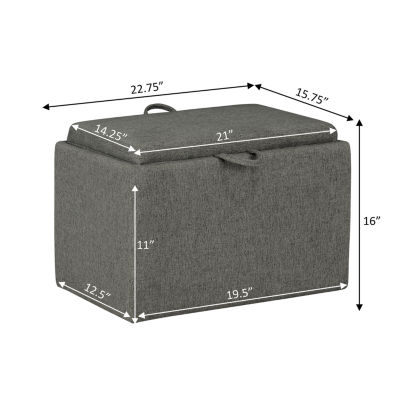 Design2Comfort Storage Ottoman