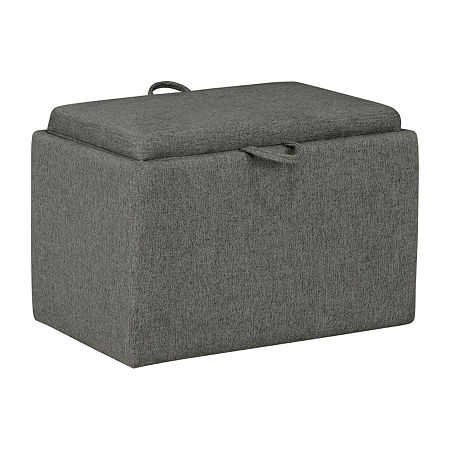 Design2Comfort Storage Ottoman, One Size, Gray