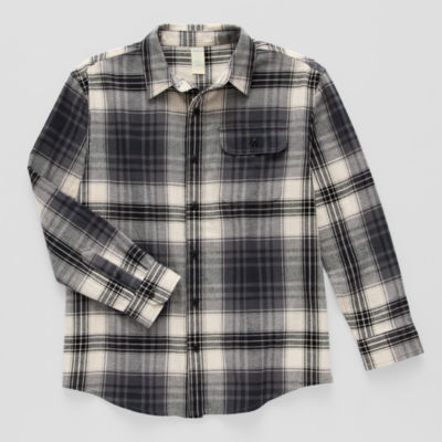 Thereabouts Little & Big Boys Long Sleeve Flannel Shirt