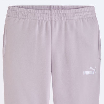 PUMA Big Girls Tapered Fleece Jogger Pant