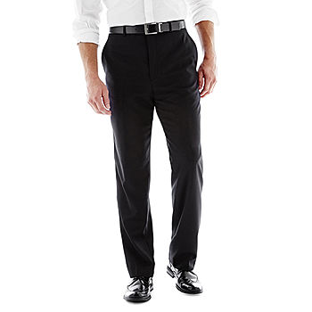 Men's Flat Front Pant Nested Suit Classic Cut - CHARCOAL - 100% WORSTE –