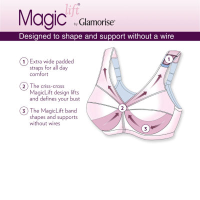 Glamorise Magic Lift® Support Seamless Full Coverage T-Shirt Unlined Full Coverage Bra 1070