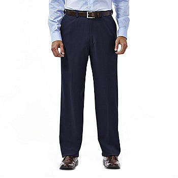 Essentials Men's Classic-Fit Expandable-Waist Flat-Front Dress Pant 