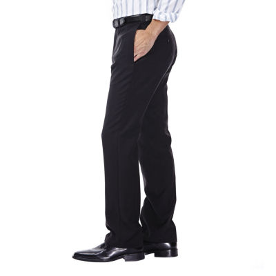 Haggar® eCLo™ Stria Classic Fit Flat Front Dress Pants