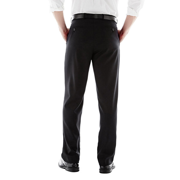 Stafford® Executive Super 100 Wool Flat-Front Suit Pants - Classic