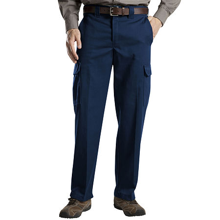 Dickies Flex Twill Mens Relaxed Fit Cargo Pant, 32 30, Blue