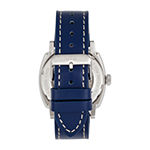 Reign Mens Automatic Blue Leather Strap Watch Reirn5802