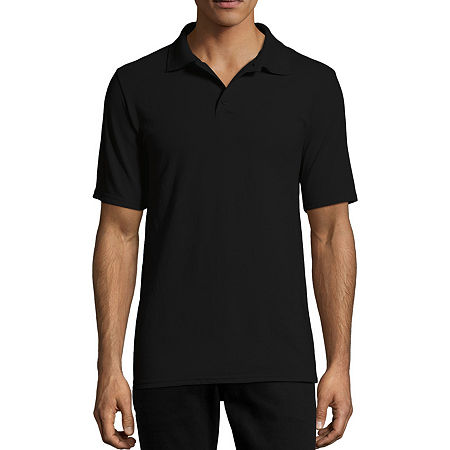 Hanes X-Temp Unisex Adult Short Sleeve Polo Shirt, X-large, Black