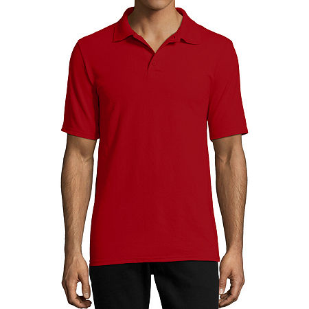 Hanes X-Temp Unisex Adult Short Sleeve Polo Shirt, X-large, Red