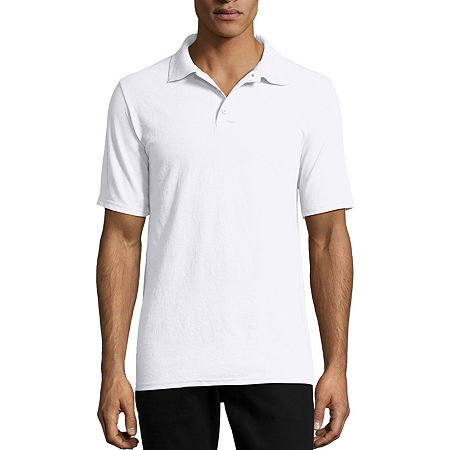 Hanes X-Temp Unisex Adult Short Sleeve Polo Shirt, Small, White