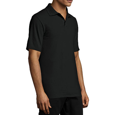 Hanes X-Temp Unisex Adult Short Sleeve Polo Shirt, X-large, Black