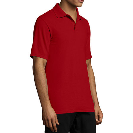 Hanes X-Temp Unisex Adult Short Sleeve Polo Shirt, X-large, Red