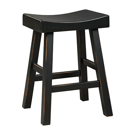 Signature Design By Ashley Glosco Wood Stool Set, One Size, Black