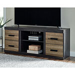 Signature Design by Ashley® Harlinton Warm Gray Large TV Stand With Fireplace Option