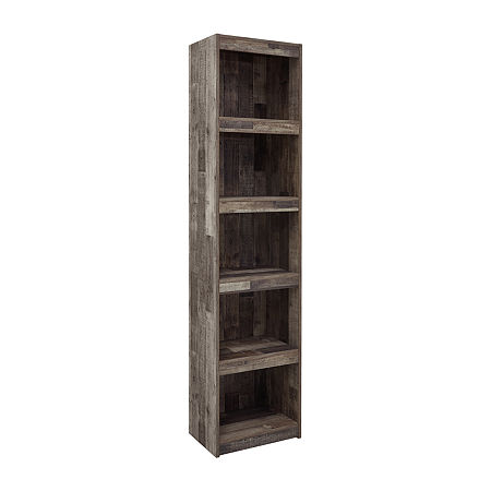 Signature Design By Ashley Derekson Butcher Block Gray Pier Entertainment Center, One Size, Gray