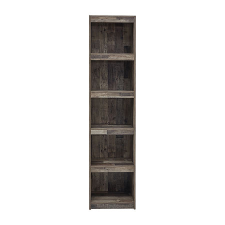 Signature Design By Ashley Derekson Butcher Block Gray Pier Entertainment Center, One Size, Gray