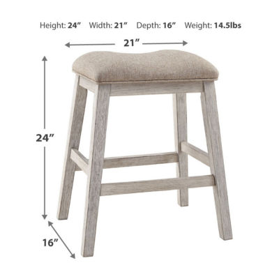 Signature Design by Ashley® Skempton Kitchen + Dining Furniture Collection 2-pc. Counter Height Upholstered Bar Stool