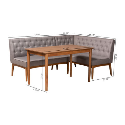 Riordan Dining Room Collection 3-pc. Rectangular Dining Set