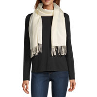 V. Fraas Oblong Scarf, One Size, White